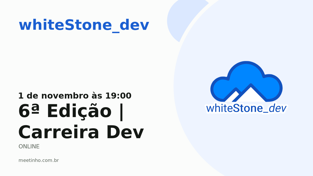 6ª Edição | Carreira Dev
